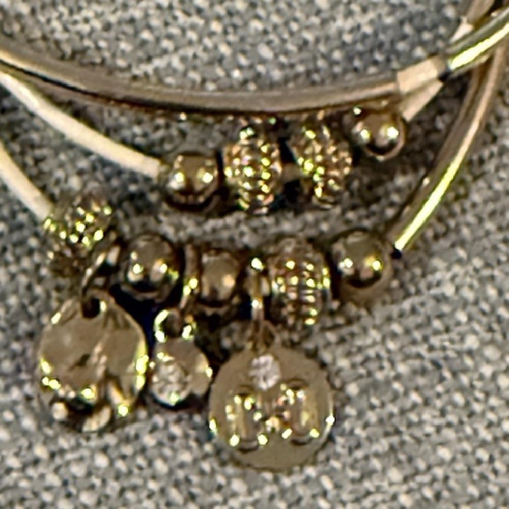 Park Lane Black And Gold Bead Peach‎ Dangles Leather And Gold Three Necklaces - Picture 6 of 7